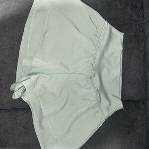 Yogalicious Women's High Waist Shorts in Light Gray